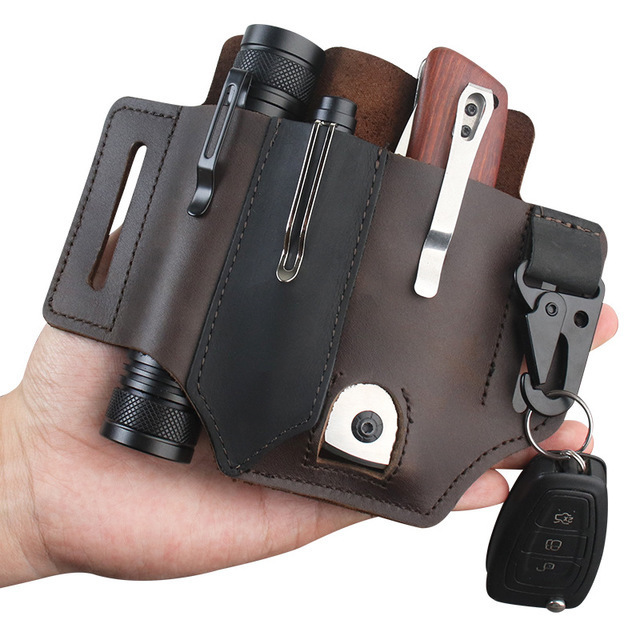 حقيبة أدوات جلدية للحمل اليومي - مراجعة Edc Carry Fanny Pack وسعره