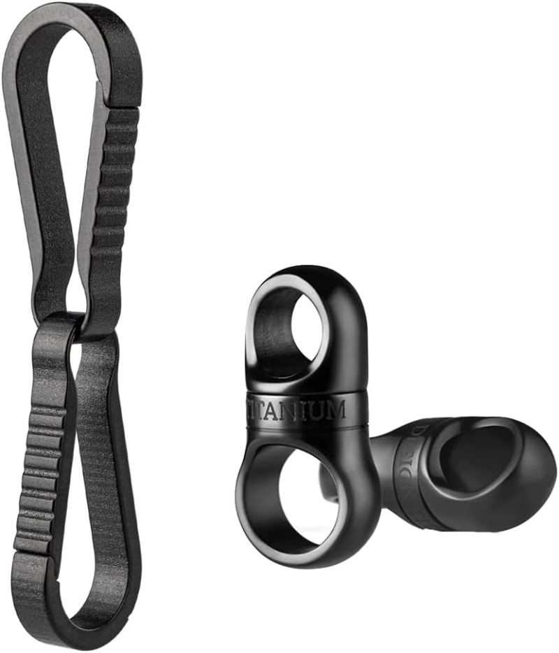 حلقة مفاتيح دوارة من التيتانيو - مراجعة Edc Carry Clip وسعره