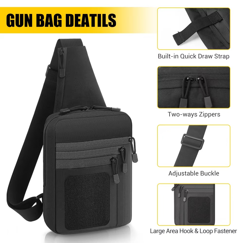 حقيبة مسدس تكتيكية لحمل المسدس - مراجعة Edc Concealed Carry Sling Bag وسعره