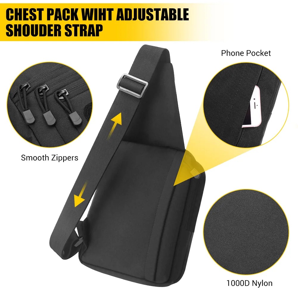 حقيبة مسدس تكتيكية لحمل المسدس - مراجعة Edc Concealed Carry Sling Bag وسعره