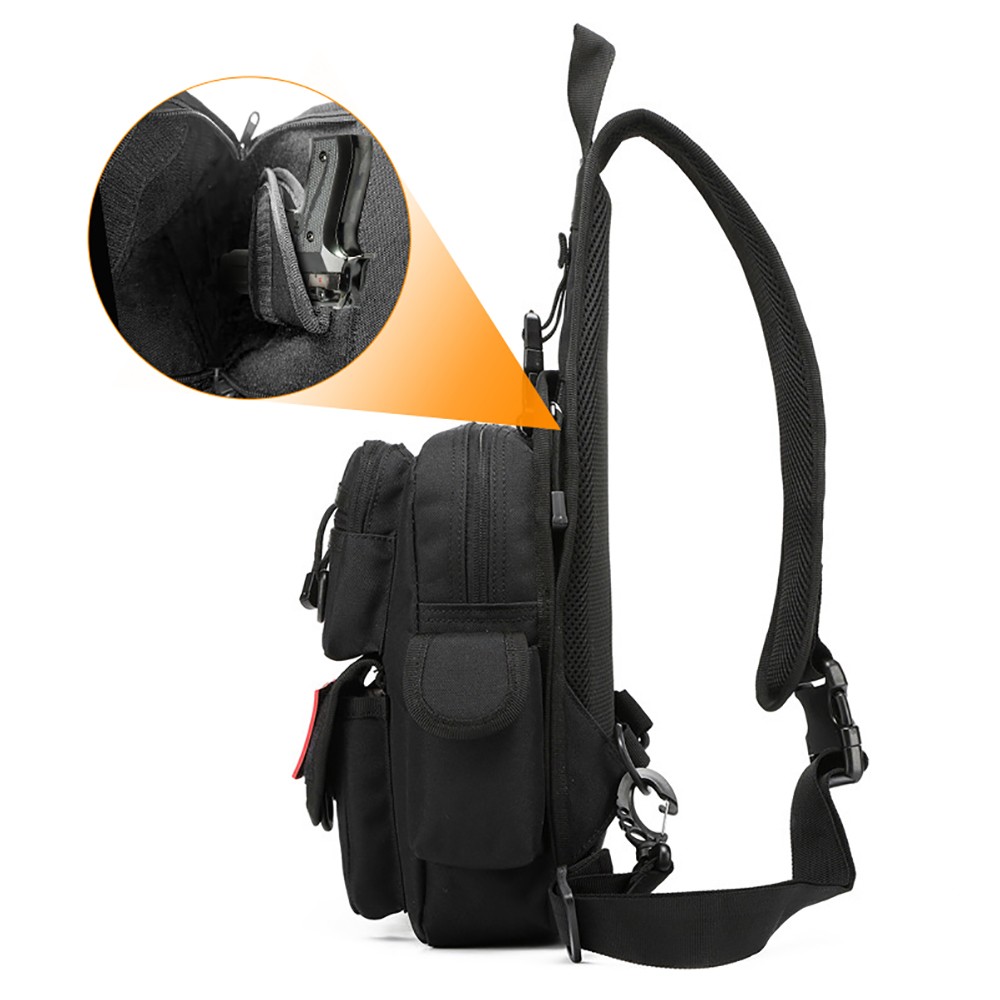 حقيبة مسدس تكتيكية للحمل المخف - مراجعة Edc Concealed Carry Sling Bag وسعره